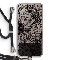 Vexx Black Mixtape: Samsung Galaxy J4 Plus Transparant Hoesje met koord