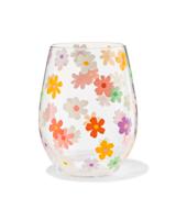 HEMA Glas 450ml Bloemen - thumbnail