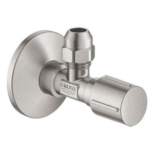 GROHE hoekstopkraan knel 1/2x3/8 m. metalen greep supersteel 22037DC0