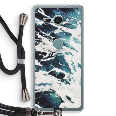 Golven: Sony Xperia XZ2 Compact Transparant Hoesje met koord