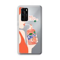 Peach please!: Huawei P40 Transparant Hoesje