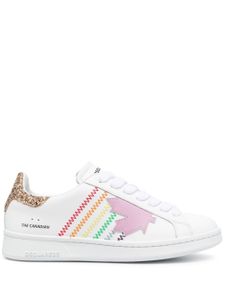DSQUARED2 baskets Boxer à coutures contrastantes - Blanc
