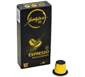 Twenty Two Coffee Espresso capsules voor nespresso (10st) - HOUDBAARHEID 06/2022