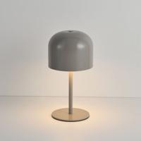 LED Tafellamp Ariello beige s - 2W - Metaal - Paddenstoel - IP20 voor binnen - Met geïntegreerde dimmer - USB-C oplaadbaar - Small