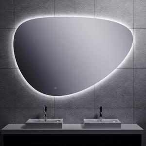 Wiesbaden Uovo LED Badkamerspiegel - Ovaal en Dimbaar met Verwarming - 150cm