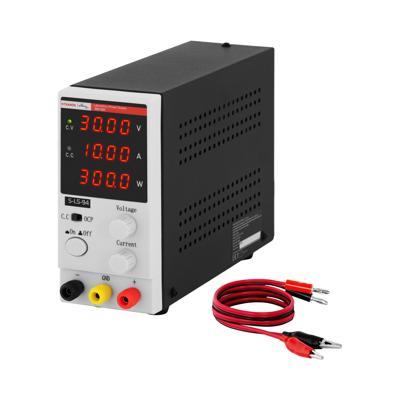 Laboratorium voeding - 0 - 30 V - 0-10 A DC - 300 W - 4-cijferig LED - weergave