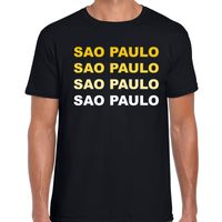 Sao Paulo / Brazilie steden shirt zwart voor heren 2XL  -
