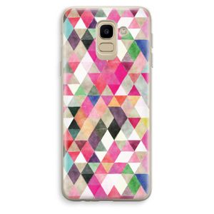 Gekleurde driehoekjes: Samsung Galaxy J6 (2018) Transparant Hoesje