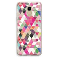 Gekleurde driehoekjes: Samsung Galaxy J6 (2018) Transparant Hoesje