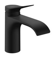Hansgrohe Vivenis ééngreeps wastafelkraan 80 CoolStart met pop-up trekwaste, mat zwart
