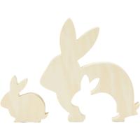 Creativ Company 2in1 figuren, h: 5+10,5 cm, d: 1,2 cm, b: 5+10 cm, 1 set
