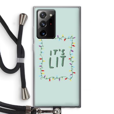 It's Lit: Samsung Galaxy Note 20 Ultra / Note 20 Ultra 5G Transparant Hoesje met koord