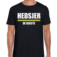 Carnaval Hedsjer de gekste t-shirt zwart voor heren