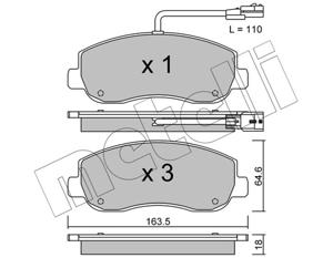 Metelli Remblokset 22-0898-0