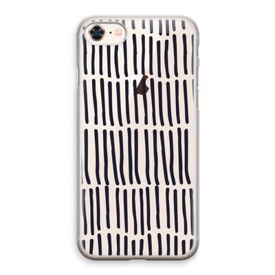 Moroccan stripes: iPhone 8 Transparant Hoesje
