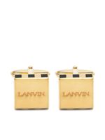 Lanvin logo-engraved gold-plated cufflinks - Or