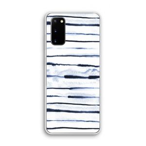 Ink Stripes: Samsung Galaxy S20 Transparant Hoesje