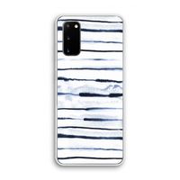 Ink Stripes: Samsung Galaxy S20 Transparant Hoesje