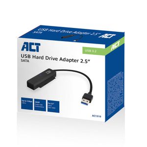 ACT Connectivity USB adapterkabel naar 2,5" SATA HDD/SSD adapter USB 3.2 (5 Gbit/s)