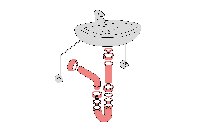 Kirchhoff ECO-SAVE kunststof sifon grijs, 1 1/4" x 32 mm - 98801049