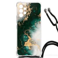 Anti-Shock Hoesje voor Samsung Galaxy A13 4G Marmer Groen