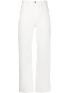 Jil Sander pantalon en coton à coupe droite - Blanc