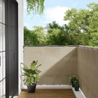 Balkonscherm 120x700 cm 100% oxford polyester beige