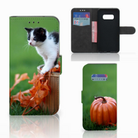 Samsung Galaxy S10e Telefoonhoesje met Pasjes Kitten