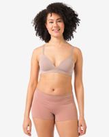HEMA Damesboxer Naadloos Micro Met Kant Lichtbruin (lichtbruin)