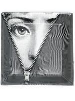 Fornasetti cendrier en céramique à imprimé Lina Cavalieri - Noir - thumbnail