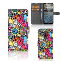 Nokia 2.4 | Wallet Case | met Pasjes | Punk Rock