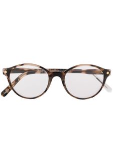 Snob lunettes de vue Cicinin à monture ronde - Marron