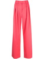 Forte Forte pantalon palazzo à détails plissés - Rose