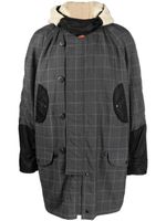 Junya Watanabe MAN manteau à carreaux - Gris - thumbnail