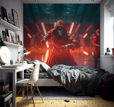 Kwaadaardige Krijger Fotobehang tienerkamer