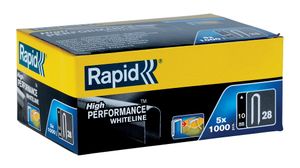 Rapid Nr. 28 kabelnieten wit 10 mm, 5x1.000 stuks - 11893511 - 11893511