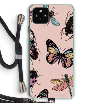 Tiny Bugs: Pixel 5a 5G Transparant Hoesje met koord