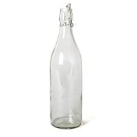 Gerimport Beugelfles - 6 stuks - weckfles met beugeldop - 1 liter - glas