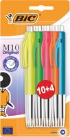 Bic balpen M10 Original Ultracolours, blister van 10 + 4 gratis - thumbnail