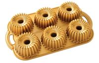 Nordic Ware Mini Tulband / Bakvorm Brilliance Bundtlette Pan Goud - Gietaluminium - - 6 stuks