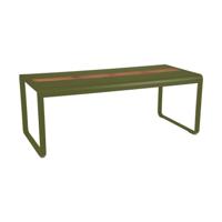 Fermob Bellevie tuintafel met opslagruimte 196x90 cm Pesto