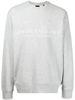 Armani Exchange sweat à logo imprimé - Gris