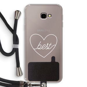 Best heart pastel: Samsung Galaxy J4 Plus Transparant Hoesje met koord
