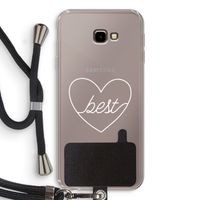 Best heart pastel: Samsung Galaxy J4 Plus Transparant Hoesje met koord