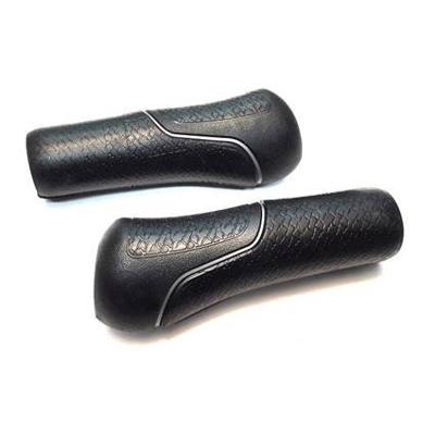 Gazelle handvatset Hybride met zilveren bies 132/132mm zwart