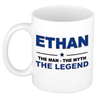 Ethan cadeau mok - man myth legend - naam koffiemok - 300 ml - collega - vaderdag