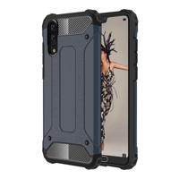 Voor Huawei P20 Cover Full-body ruige TPU + PC combinatie back cover (Marine blauw)