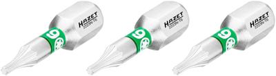HAZET Bit 2223N-T6/3 · 1/4 inch (6,3 mm) zeskant massief · Binnen-TORX®-profiel · 3-delig · SW T6