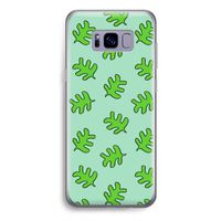 Groene blaadjes: Samsung Galaxy S8 Plus Transparant Hoesje