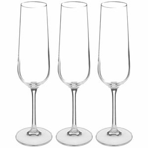 Champagneglazen set Lena - doosje 12x stuks - chique transparant glas - 20 CL